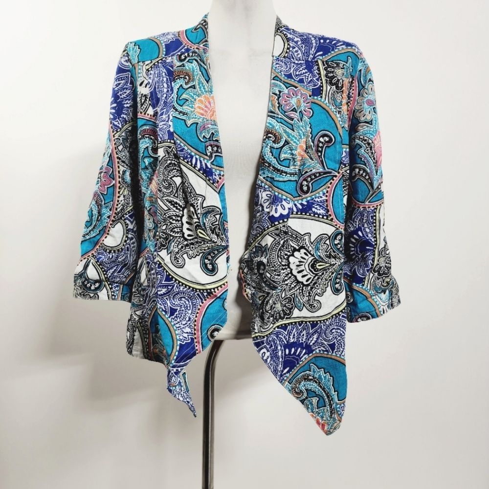 Chicos medium linen jacket